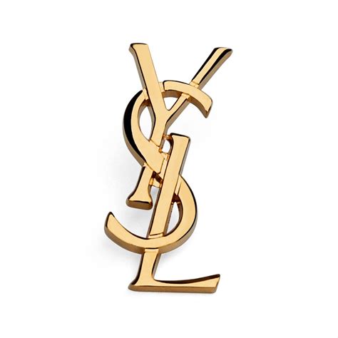 ysl logo pin